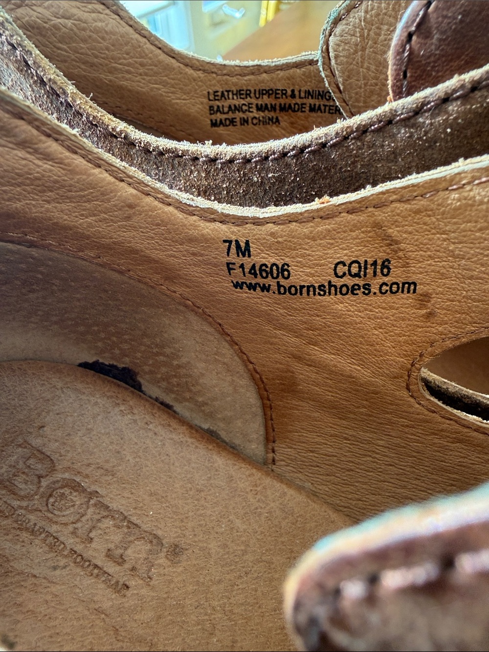 Born Leather Ankle Boots Brown - Picture 10 of 10